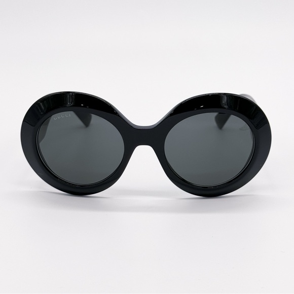 NEW GG1647S 007 GUCCI BLACK ROUND WOMEN SUNGLASSES GG 1647S 007 GUCCI - Picture 5 of 13